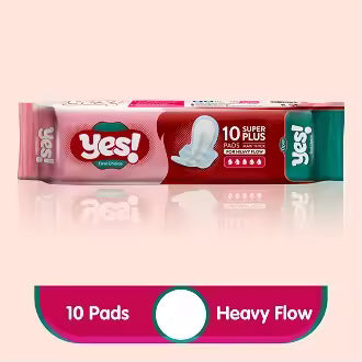 YES Sanitary Napkins, 10 Pads